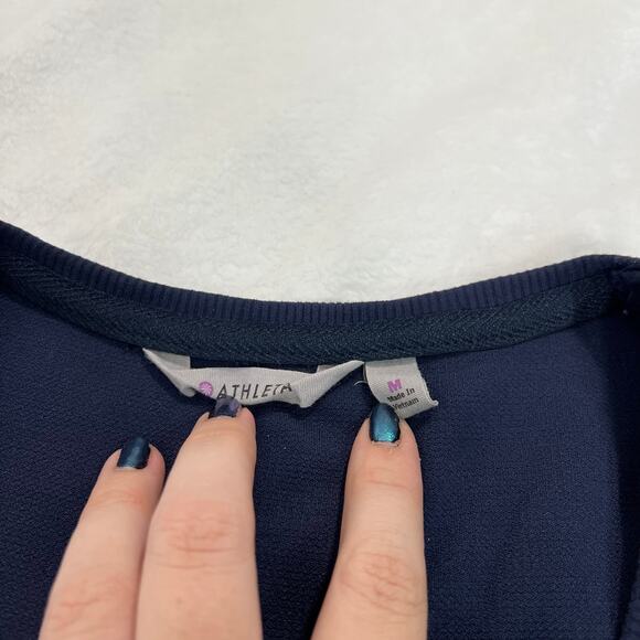 Athleta Navy Blue Knit Tank Dress Size Medium - Picture 3 of 8